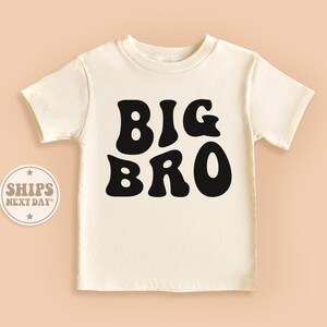 Big Bro Baby Shirt, Big Brother Baby Shirt, Big Bro Toddler Shirt, Big Brother Gift, Newborn Baby Shirt, Baby Boy Natural Shirt #TLC00020