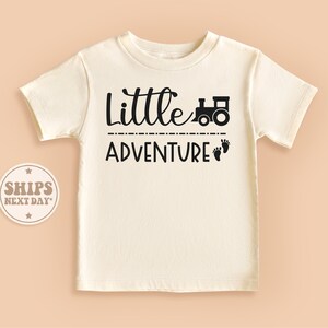 Little Adventure Baby Shirt, Adventurer Baby Shirt, Retro Natural Toddler Tee #TLC00222