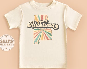 Alabama Baby Toddler Shirt, Cute Natural Kid Gifts, Game Day Shirt, State Of Alabama Toddler Shirt #TLC00278