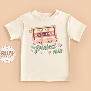 The Perfect Mix Baby Toddler Shirt, Natural Retro Shirt, Retro Cassette Shirt #TLC00149
