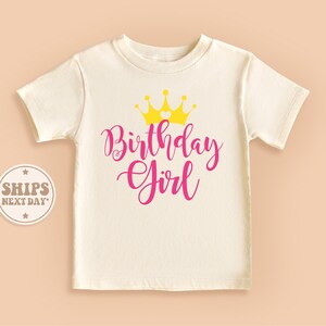Birthday Girl Toddler Shirt, Queen Baby Girl Shirt, Retro Natural Girl Shirt, Crown Kids Shirt #TLC00669