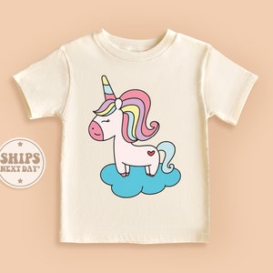 Unicorn Baby Shirt, Unicorn Toddler Girl Shirt, Cute Natural Baby Gift #TLC00681