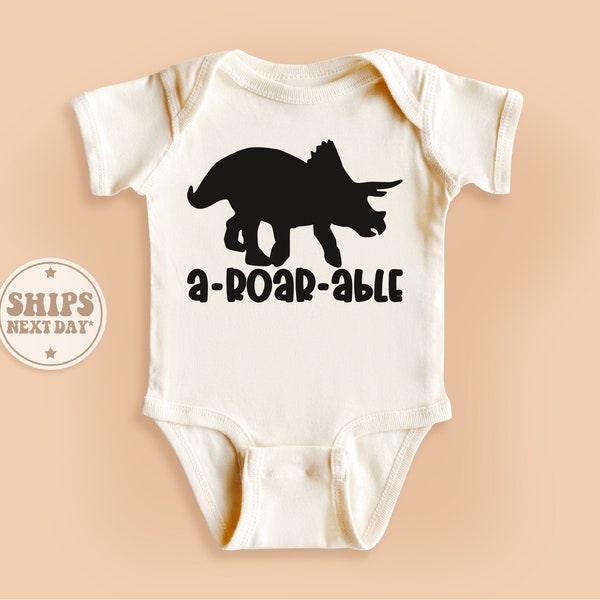 A Roar Able Baby Onesie®, Funny Saurus Baby Bodysuits, Cute Natural Baby Gift #TLC00481