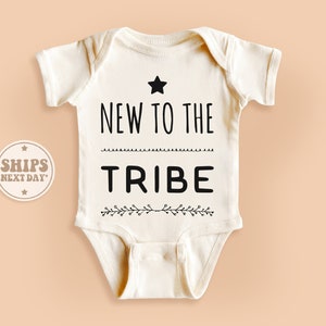 New To The Tribe Onesie®, New to the Crew Baby Bodysuit, New Baby Natural Onesie® #TLC00756