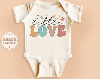 Little Love Baby Bodysuit, Baby Love Onesie®, Floral Baby Bodysuit, Cute Natural Baby Onesie®, Mom's Little Love Onesie® #TLC00102