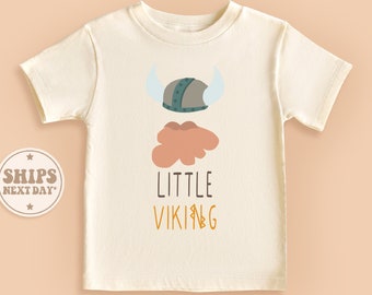Little Viking Baby Shirt, Funny Natural Toddler Shirt, Viking Baby Gift, Scandinavian Kids Shirt #TLC00260