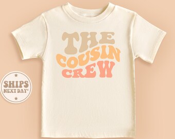 The Cousin Crew Shirt, New Cousin Toddler Shirt, Boho Retro Kids Shirt, Matching Cousins Shirt #TLC00191