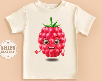 Raspberry Toddler Shirt, Fruit Baby Shirt, Sweet Raspberry Baby Shirt, Cute Natural Kids Shirt #TLC00427