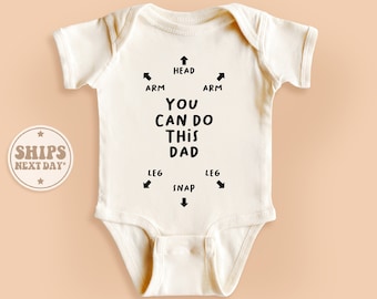 You Can Do This Dad Baby Onesie®, New Daddy Baby Bodysuit, Funny Natural New Baby Gift #TLC00696