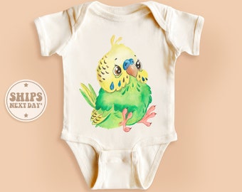 Parrot Onesie®, Animal Baby Onesie®, Bird Baby Bodysuit, Cute Natural Baby Gift #TLC00450