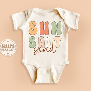 Sun Salt Sand Baby Onesie®, Summer Vacation Baby Bodysuit, Retro Natural Kid Gifts #TLC01392
