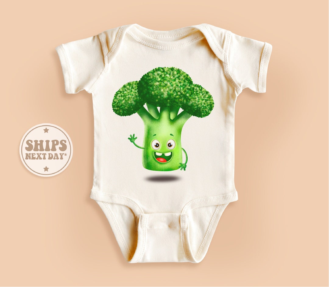 Cute Broccoli Baby Onesie® Funny Vegetables Baby Bodysuit Etsy