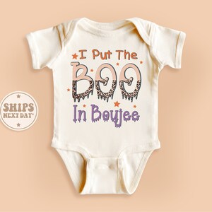I Put The Boo In Boujee Onesie®, Halloween Costume Baby Bodysuit, Vintage Natural Kid Gifts #TLC01571