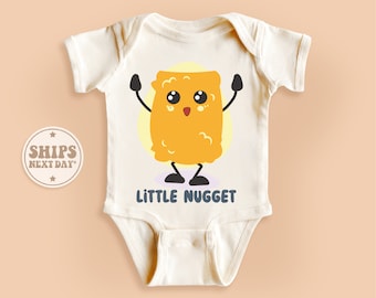 Little Nugget Onesie®, Cute Little Chicken Baby Bodysuit, Sweet Natural Baby Onesie® #TLC00831