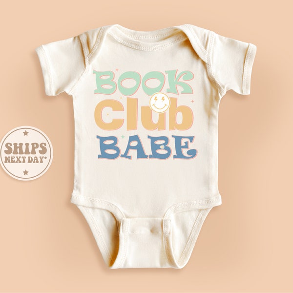 Book Club Babe Baby Onesie®, Book Lover Baby Bodysuit, Cute Natural Baby Gifts #TLC01527