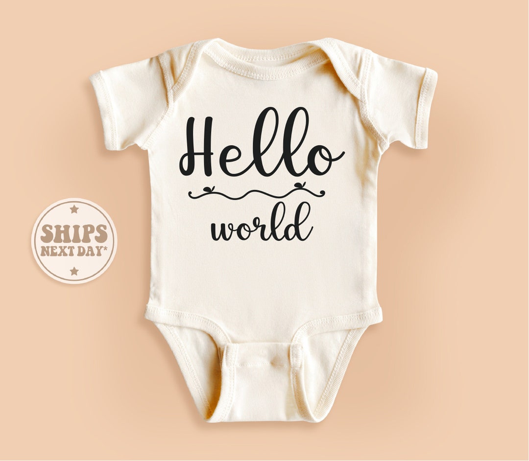 Hello World Baby Onesie