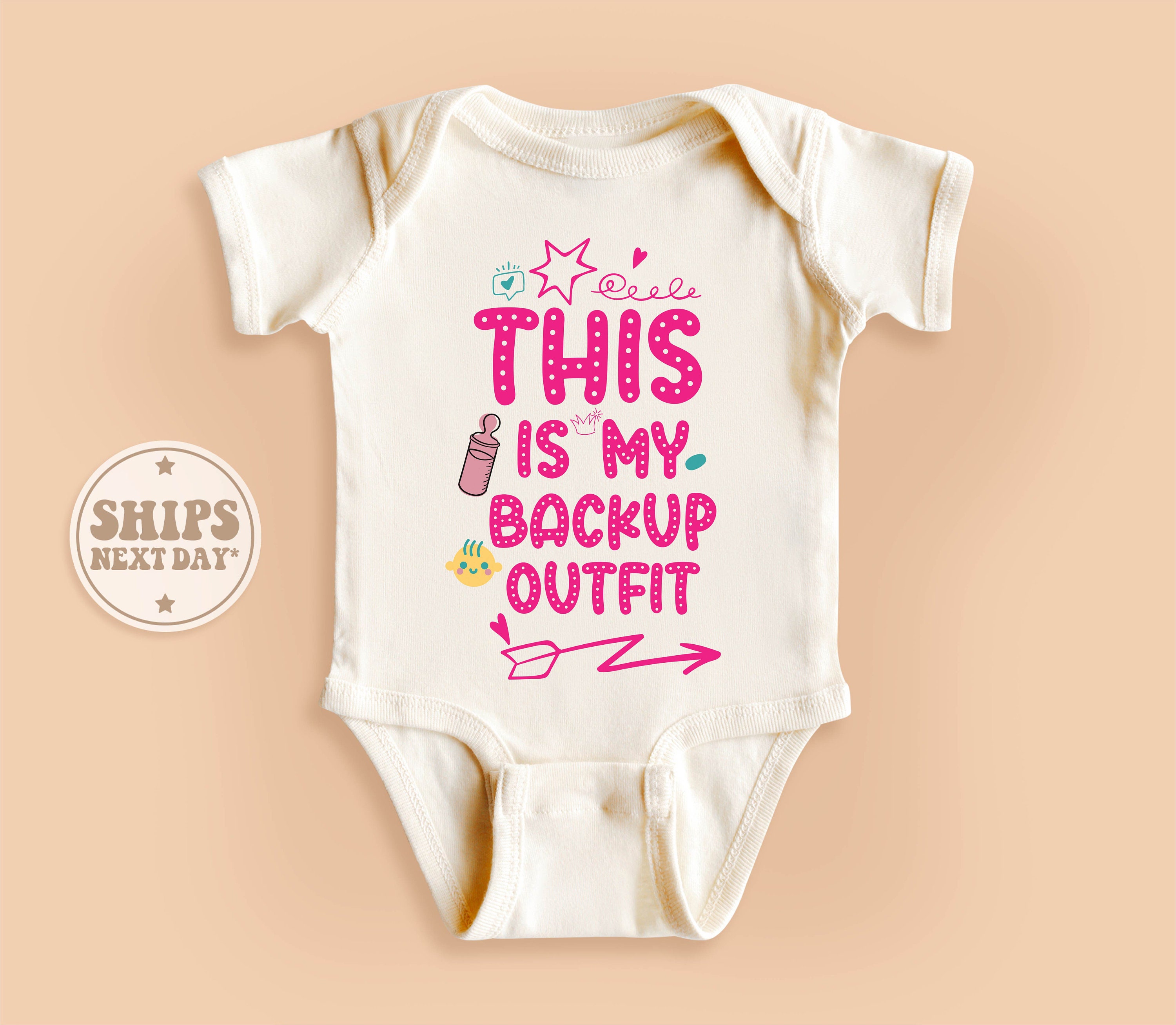 This is My Backup Outfit Toddler Shirt, Baby Reveal Shirt