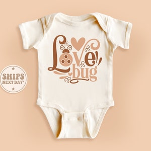 Little Love Bug Onesie®, Ladybug Baby Bodysuit, Retro Natural Baby Gift #TLC02325