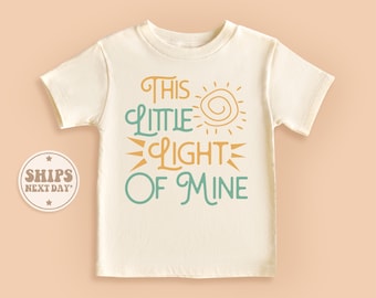 This Little Light Of Mine Toddler Shirt, Sun Baby Shirt, Cute Natural Kids Shirt #TLC00858
