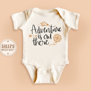 Adventure Is Out There Onesie®, Little Adventurer Baby Onesie®, Adventure Lover Baby Bodysuit, Retro Natural Kid Gifts #TLC02143