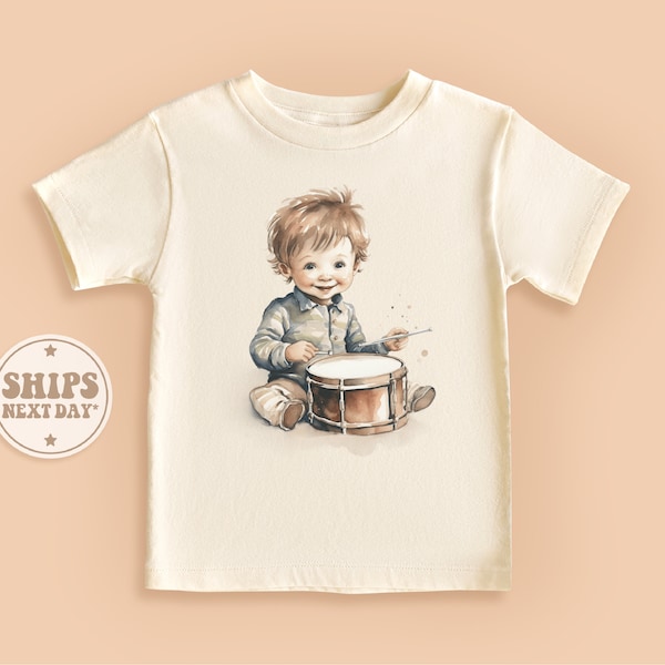 Drummer Baby Shirt, Future Drummer Toddler Shirt, Cute Natural Baby Gift #TLC01855