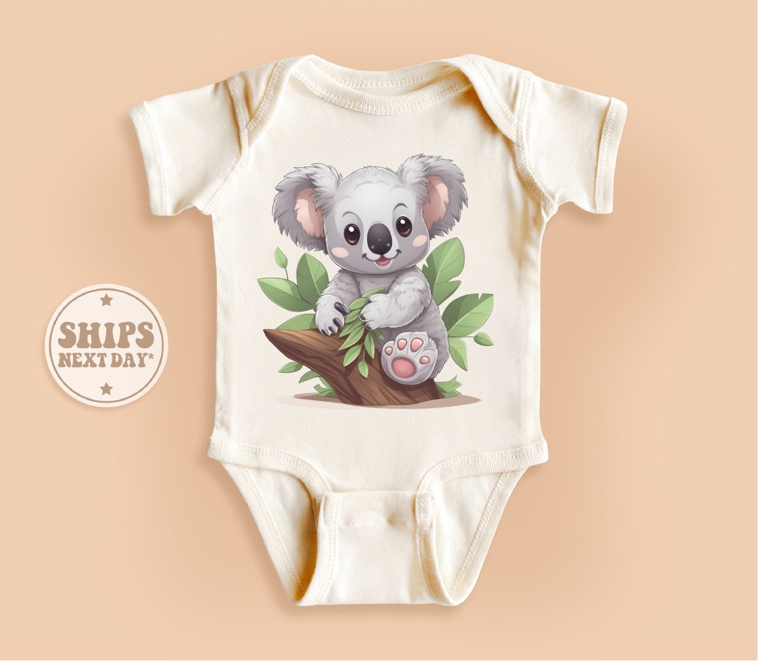 Cute Koalas Baby Onesie®, Little Koala Baby Bodysuit, Cute Natural