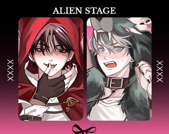 Photocard | Alien Stage au Red Ridding Hood - Fanmade by Linlye