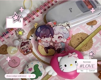 Keychain + Sticker | The Summer Hikaru Died | Charm Gifts, Hikaru and Yoshiki - Fanmade by Linlye