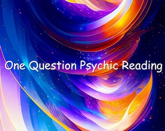 One question Psychic reading, 24 Hr delivery,