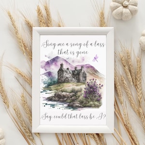 Outlander Theme Art ~ Skye Boat Song ~ &quot;Sing Me A Song...&quot; Digital Art