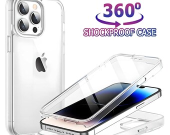 360 Front and Back Case For iPhone 15 Pro Max 14 13 12 11 Pro Max XR SE 7 8 15Plus