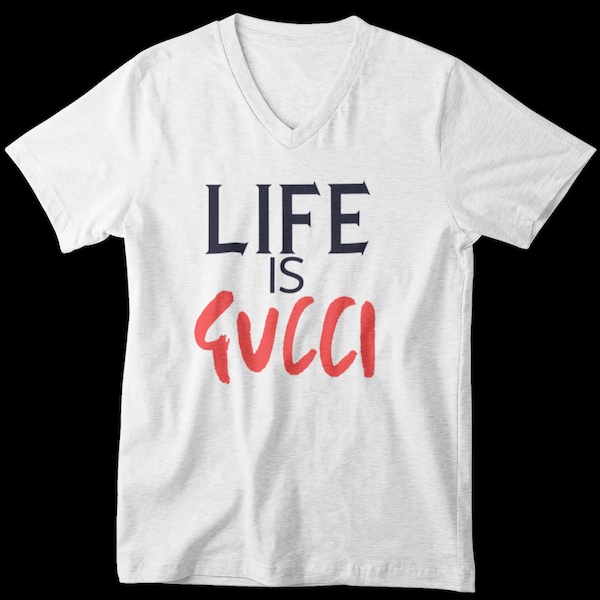 Life is V-Neck Tee | Trendy Fashion T-Shirt | Designer Style | Hip & Chic | Free Shipping