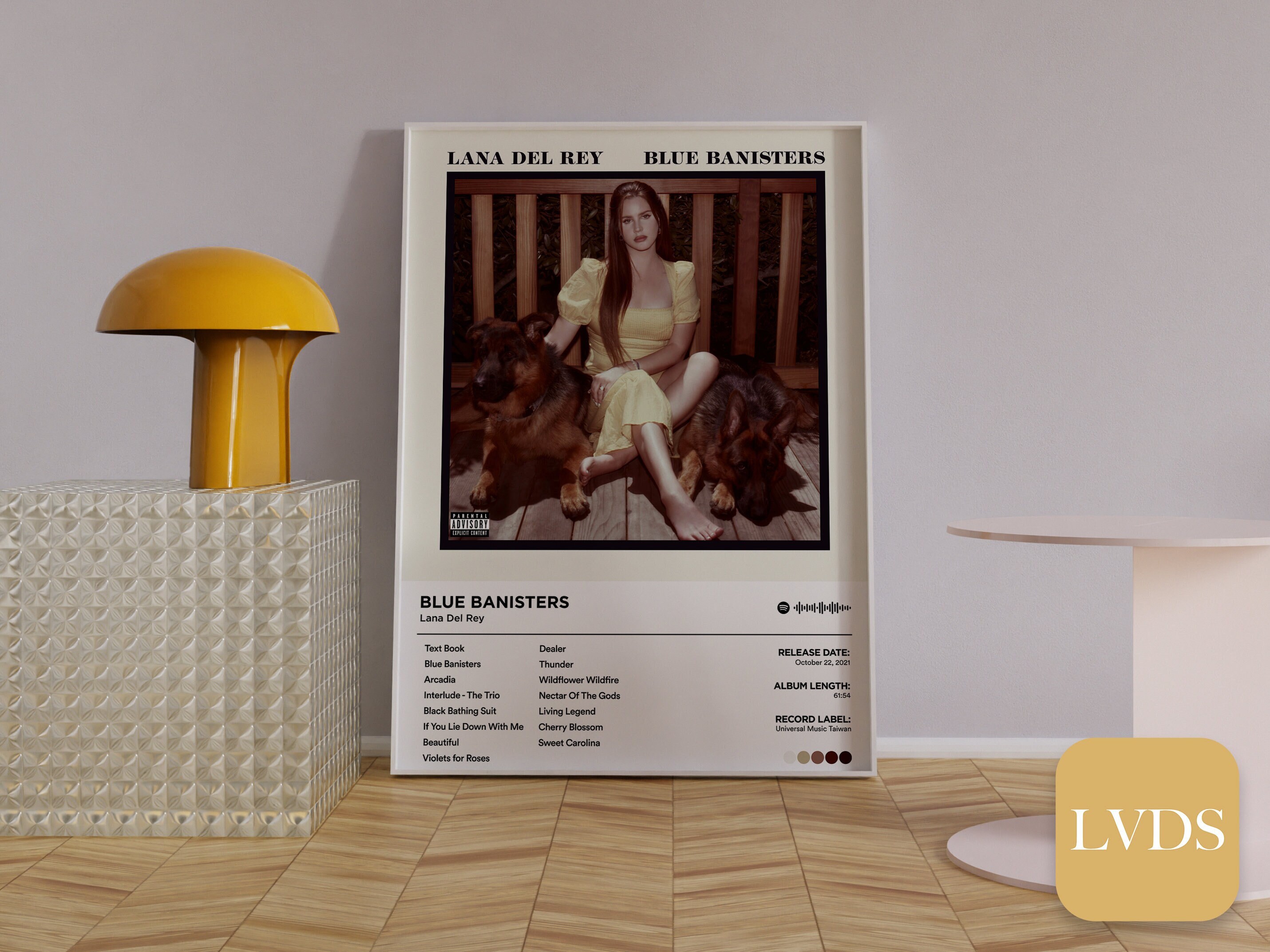 Blue Banisters Lana Del Rey Album Poster Custom Album Cover