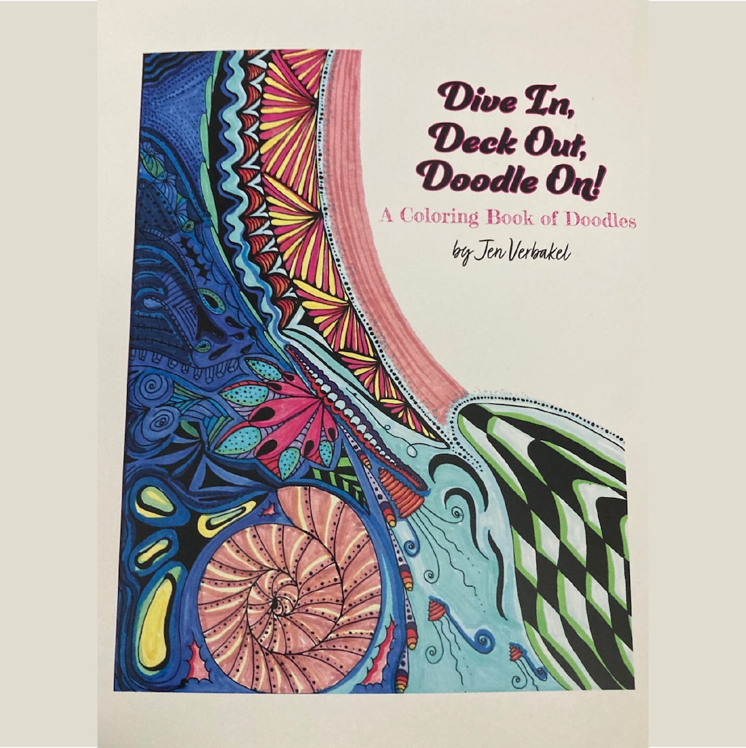 A Coloring Book of Doodles - Etsy