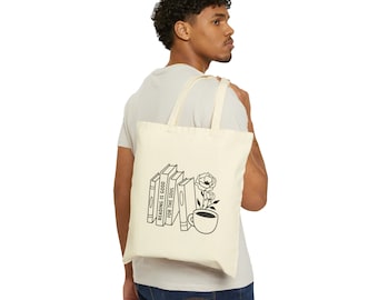 Reading Is Good For The Soul Cotton Canvas Tote Bag Gift Idea Birthday Holidays Trendy Cute