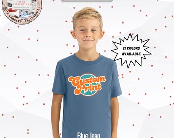 Personalisiertes Kinder T-Shirt - personalisiertes Jugend-T-Shirt | Vinyl 3310 | Hemd mit individuellem Druck | Jungen und Mädchen Grafik-T-Shirt | Hergestellt in den USA