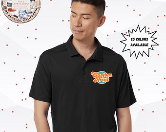 Benutzerdefiniertes Logo DTF Polo-Shirt | AllPro Herren Pro-Lock Performance Polo 41800 | Linke Brust bedruckte Business Uniform | Business Poloshirt |Made in USA