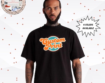 Benutzerdefinierte Shaka Wear SHMCS Schwergewicht abgeschnittenes T-Shirt | Personalisierte Retro Street Boxy T-Shirt | Benutzerdefinierte DTF Print Unisex Übergroße Crop