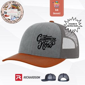 Personalisierte Richardson 112 Trucker Cap: Personalisierte Snapback