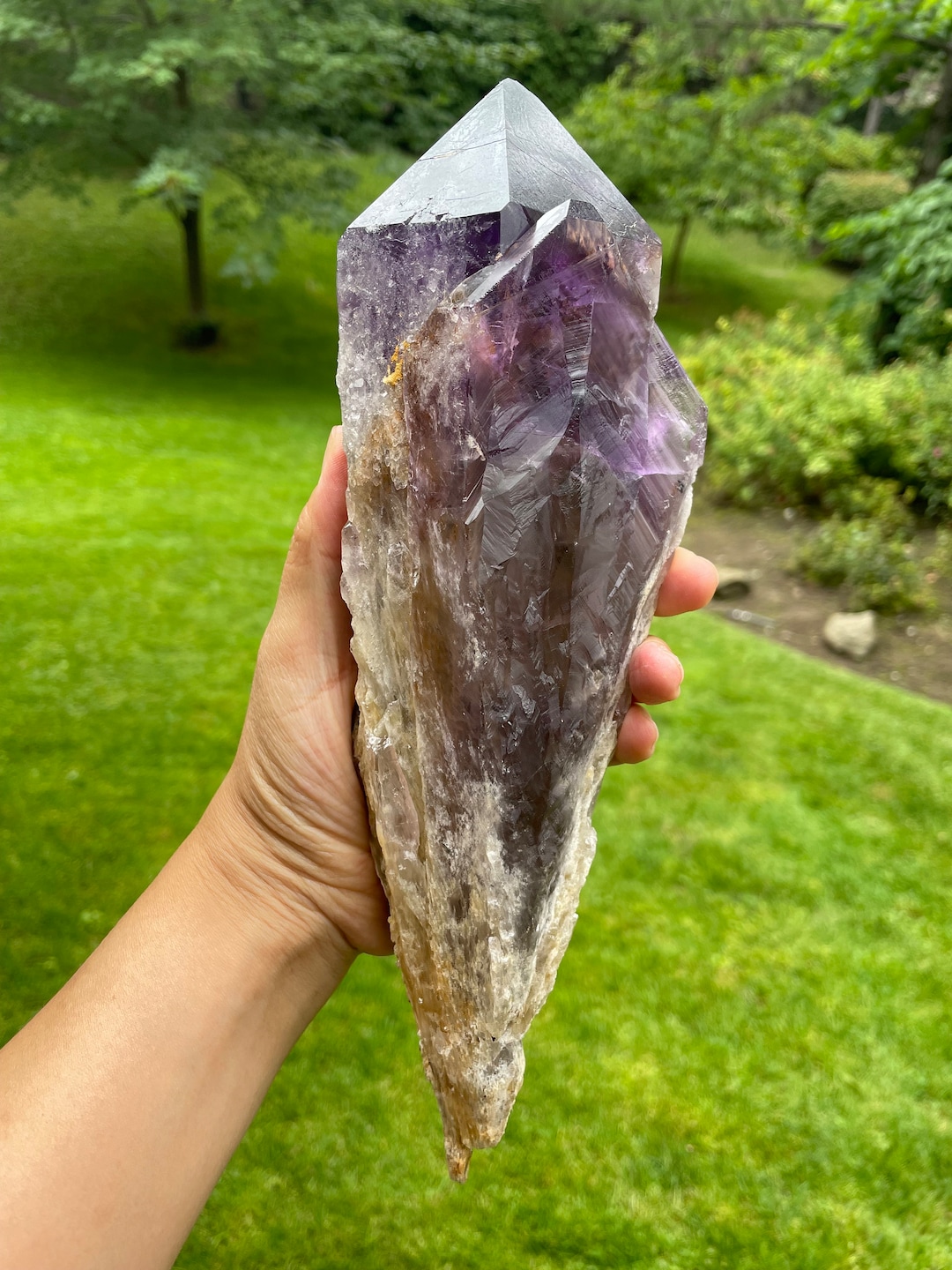 Large Natural Amethyst Scepter, Quartz Crystal, Crystal Scepter ...