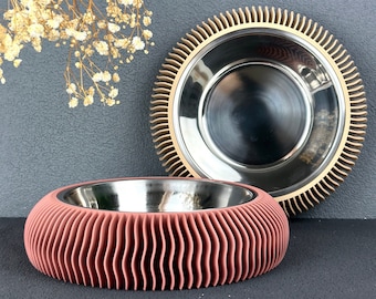 Premium Futuristic Pet Bowl "Valencia"| Cat Bowl | Dog Bowl | Feeding Bowl | 3D Print