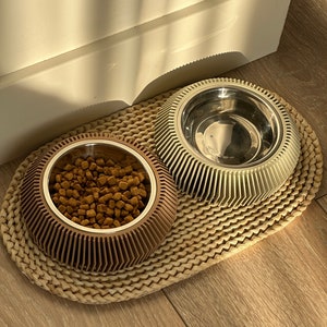 Premium Futuristic Pet Bowl &quot;Barcelona&quot;| Cat Bowl | Dog Bowl | Feeding Bowl | 3D Print