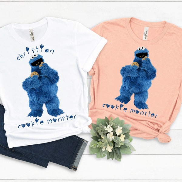 Custom Cookie Monster T-shirt, Custom Personalize, Cookie Monster, Sesame Street Tee, Sesame Street, Cookie Monster Tee, Funny Shirt, Cookie