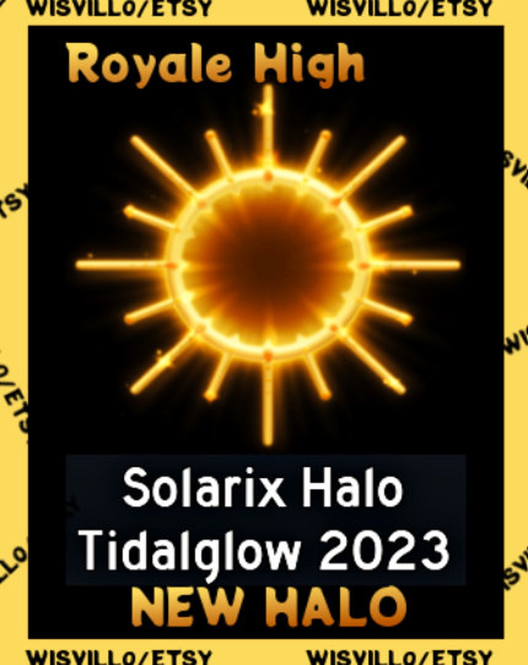 Solarix Halo Tidalglow 2023 Royale High RH Etsy