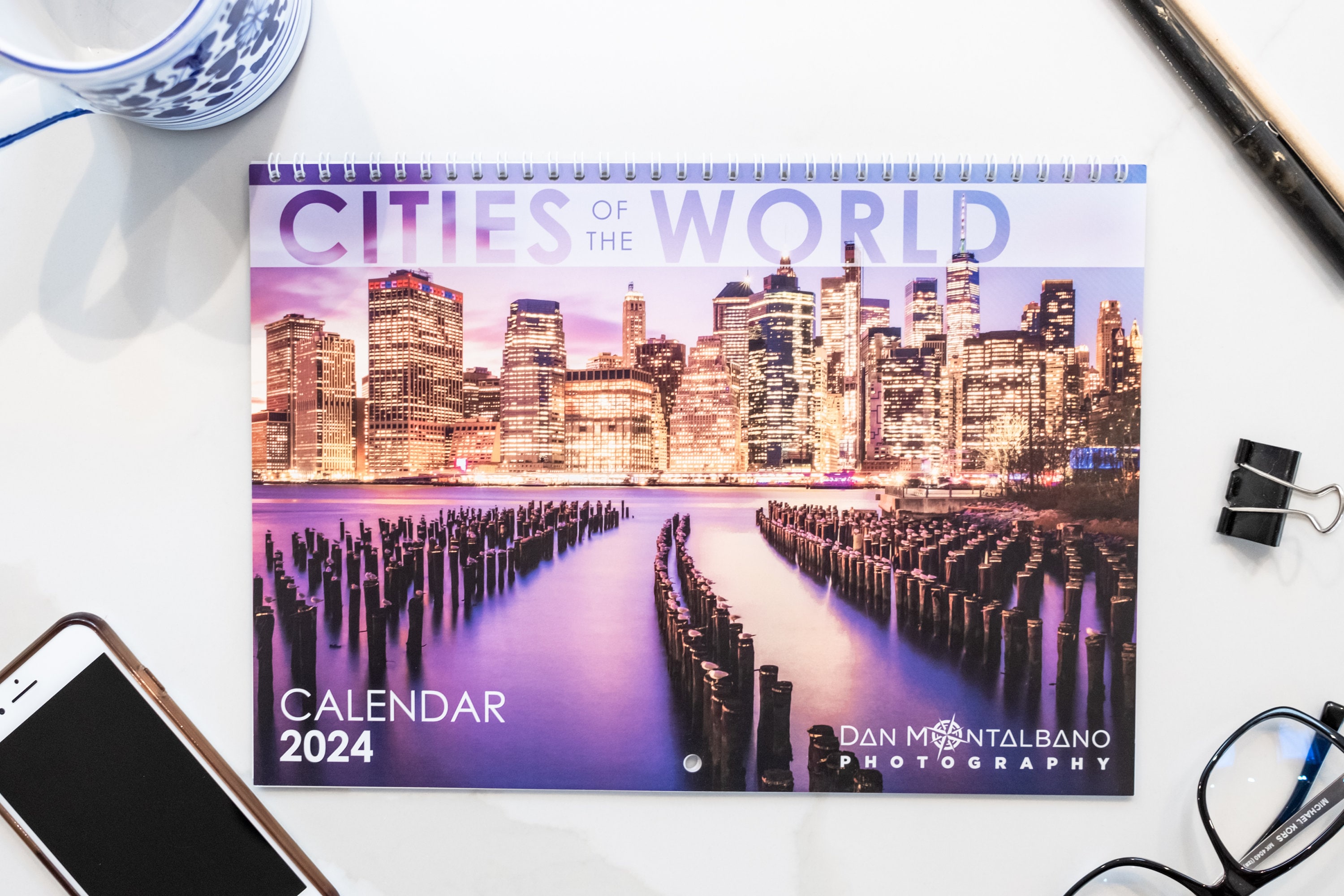 Cities of the World 2024 Wall Calendar Hanging Wall Calendar 2024