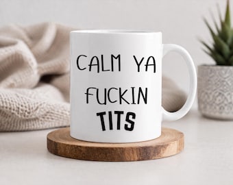 ACHTUNG Rude schwörender Becher! Rude Tassen, Swear Tassen, urkomische Geschenkidee.