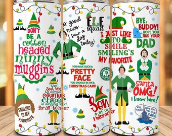 Weihnachtsreisebecher, Designwahl, personalisierte Becher. Weihnachtsgeschenke. Elfe,Grüne Elfe,Wichtel,und viele mehr….
