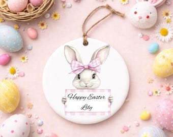 Easter Personalised decoration gift. Easter gift. Easter Bunny.