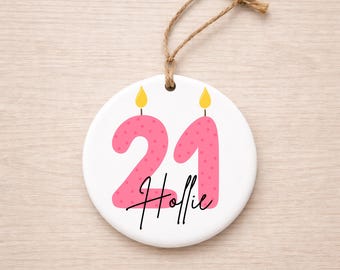 Special Birthday Keepsake Gift. Personalised Birthday Decoration. Personalised gift.