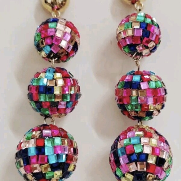 Disco Earrings Etsy